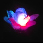 How to make a glowing flower from plastic spoons